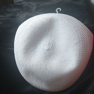 Kangol White Textured Hat